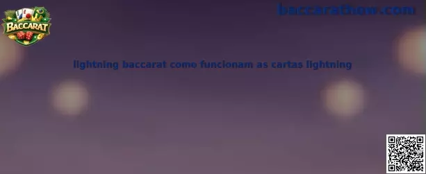 Cartas Lightning do Lightning Baccarat