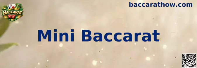 Mesa de Mini Baccarat ilustrando a modalidade de jogo