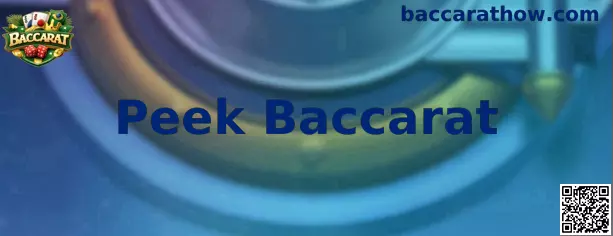 Mesa de Peek Baccarat com cartas e crupiê ao vivo