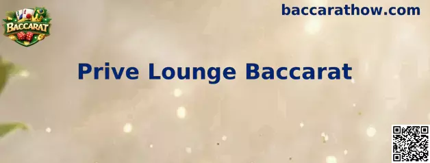 Mesa privativa do Prive Lounge Baccarat ao vivo