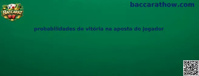 Probabilidades de vitória na aposta do jogador no Speed Baccarat