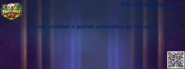 Painel estatístico no bacará